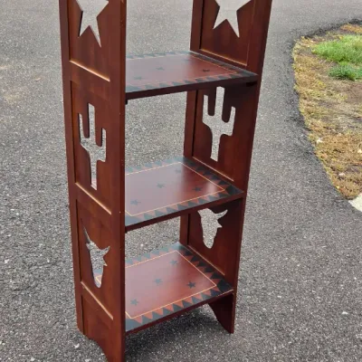 Texas themed bookshelf