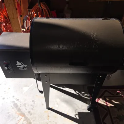 Sale Photo Thumbnail #12: Traeger pellet grill featuring Delta Waterfowl branding and digital temperature control.