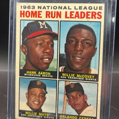 Sale Photo Thumbnail #137: Hank Aaron, Willie Mayes