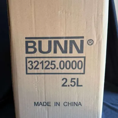 BUNN 2.5 Liter Stainless Steel Airpot Coffee Dispenser, Pump Top Insulated Beverage Server.