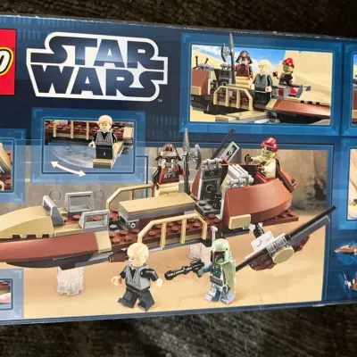 LEGO Star Wars 9496 Desert Skiff Set, 213 Pieces, Luke, Boba Fett, Kithaba, Lando Minifigures, Boxed