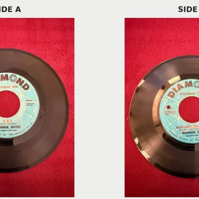 Ronnie Dove “Cry” / “Autumn Rhapsody” Diamond Records D-214, 45 RPM