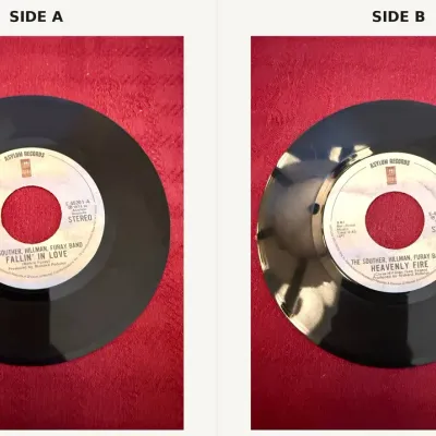 The Souther, Hillman, Furay Band – “Fallin’ in Love” / “Heavenly Fire” – Asylum Stereo E-45201