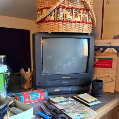 Vintahe TV with Built in VHS