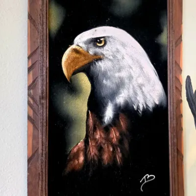 Velvet Eagle Painting 