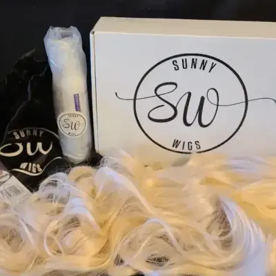 Blonde Bombshell – Sunny Wigs Long Curly Cosplay Wig Set w/ Box & Accessories