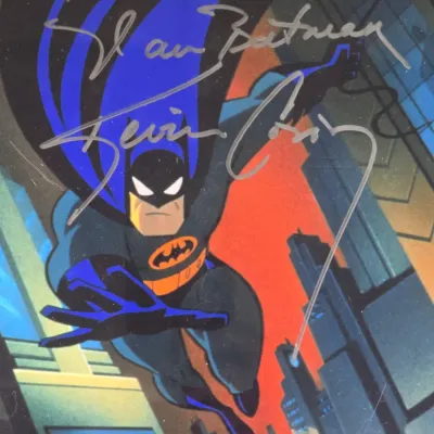 I Am Batman! – Kevin Conroy Signed Batman Animated Art – Personally Inscribed