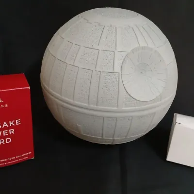 Hallmark Death Star Tree Topper, Power Cord, And Keepsake Power Cord 
