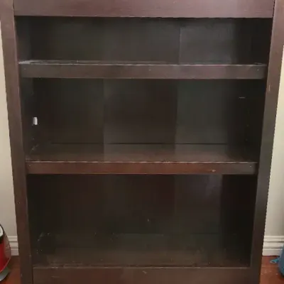 Basic But Brawny Bookshelf With Elegant Espresso Finish