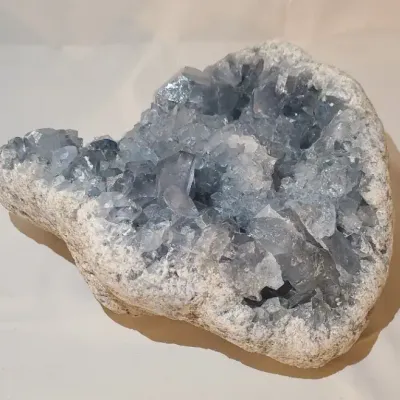Ice Blue Beauty – Sparkling Celestite Crystal Cluster