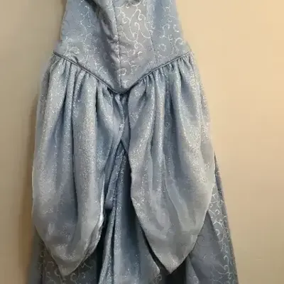 Neverbug Creations Cinderella-Inspired Blue Costume Gown – Made in USA