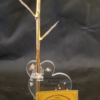 Forever in Bloom – 24K Gold-Dipped Preserved Rose with Stand & Certificate