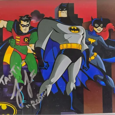 Gotham's Finest – Batman, Robin & Batgirl Signed Superhero Artwork