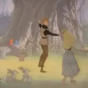 Disney Sleeping Beauty Original Handpainted Celluloid Drawing
