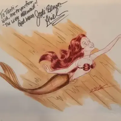 Under The Sea – Jodi Benson Signed Ariel Disney Art
