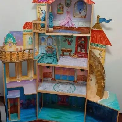 Once Upon a Time! Disney Princess Multi-Level Dream Castle Giant Stands Nearly 5' Tall