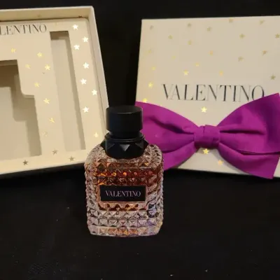 Valentino Fragrance Bottle in Studded Glass with Presentation Box