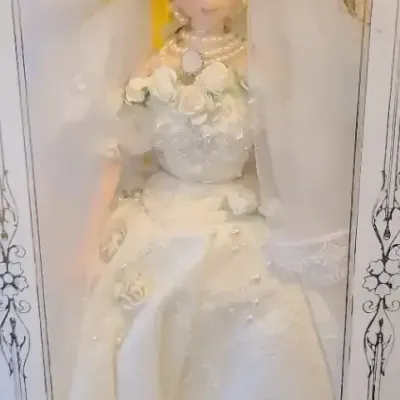 Mini Couture Handmade Princess Serenity Bride Collectible Doll - Boxed
