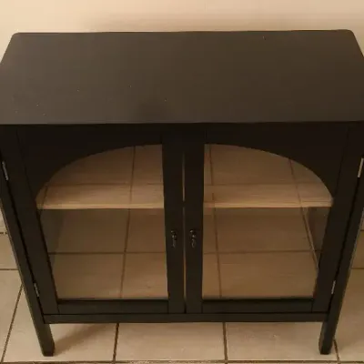 Modern Marvel - Cute Cabinet With Arched Glass Doors