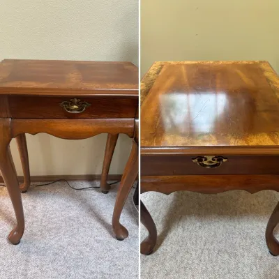 Queen Anne Style Side Table & Occasional Table