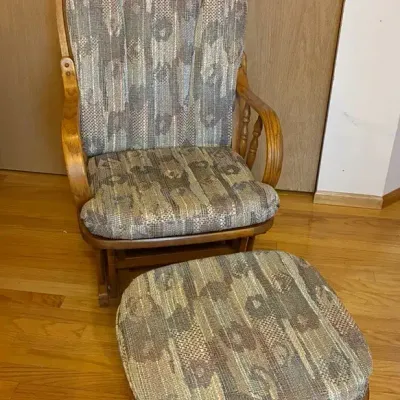 Glider And Footstool 