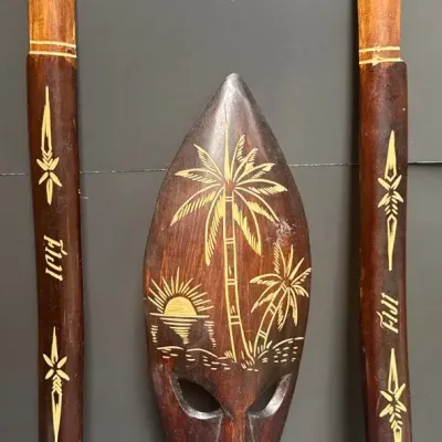 Wooden Hand Carved Fujian Mask