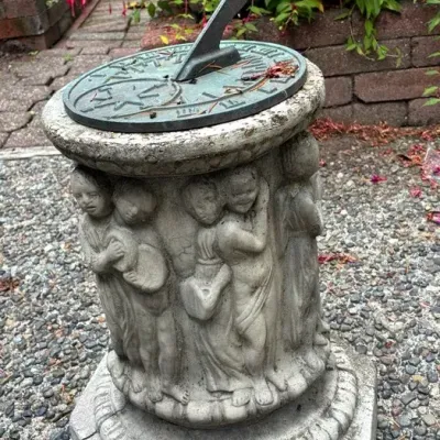 Cement Sundial 