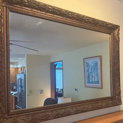 Vintage Gold Ornate Mirror