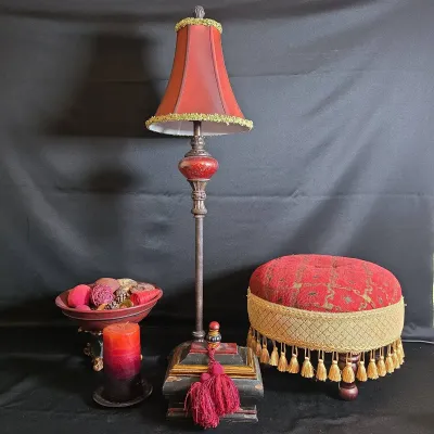 Lamp, Foot Stool And More
