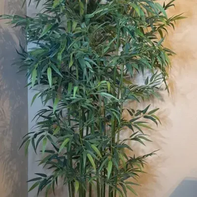 Faux Bamboo Mini Grove Planter