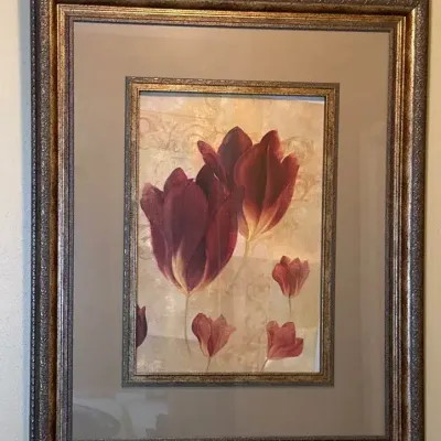 Framed Floral Print