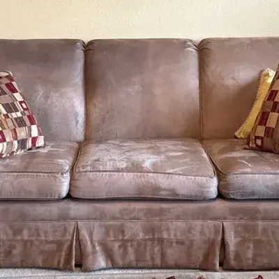 Tan Microfiber Couch
