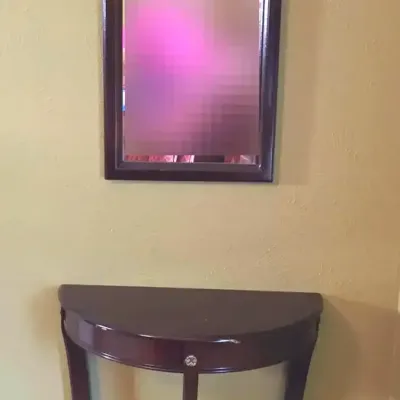 Dark Wood Console Table 