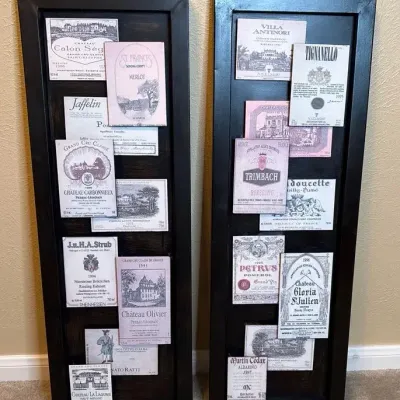 Unique Wine Label Display