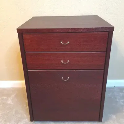 Executive Three Drawer File Cabinet