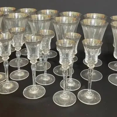 Mikasa Palatial Platinum Glasses. 