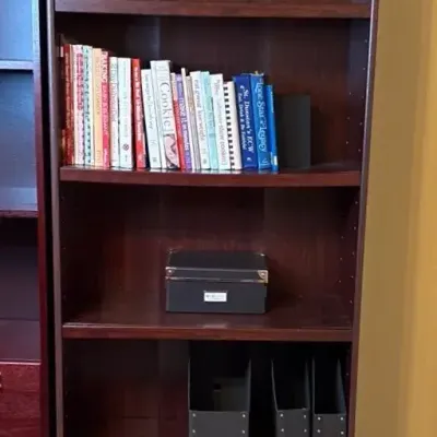 Five Shelf Bookcase, Cook Book Collection 