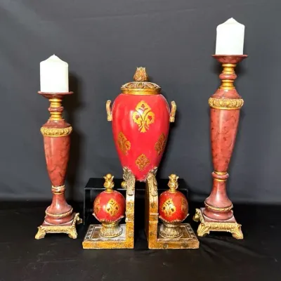 Candlesticks, Book Ends, Candlesticks, Book Ends, Base