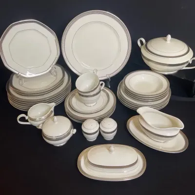 Mikasa Palatial Platinum Serving Pieces And More