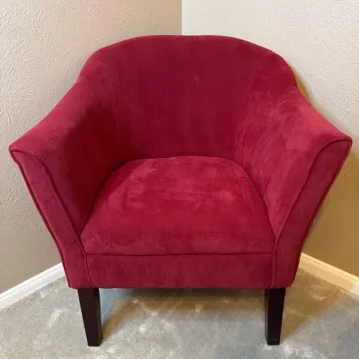 Berry Red Accent Chair