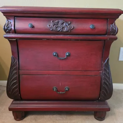 Vintage Style Nightstand-2