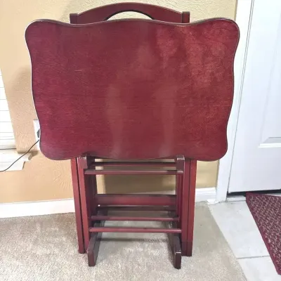 Wooden TV Trays And Stand