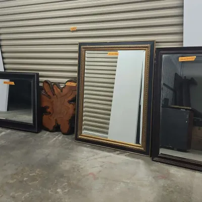 Mirrors And Wood Decor