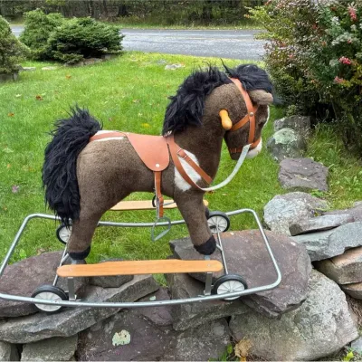 Vintage Trupa Stuffed Riding Horse