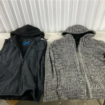 Hooded Vest & Sweater 