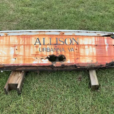 Sale Photo Thumbnail #45: wooden boat transom section