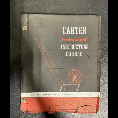 Sale Photo Thumbnail #151: Carter Carburetor Personalized Instruction Course manual.