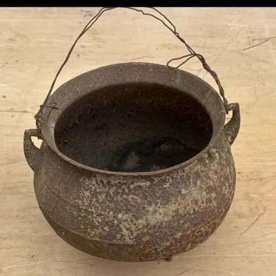 Sale Photo Thumbnail #82: cast iron cauldron