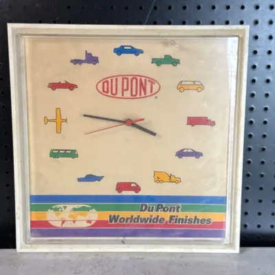 Sale Photo Thumbnail #157: DuPont Worldwide Finishes wall clock.