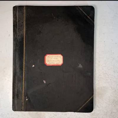 Sale Photo Thumbnail #127: Vintage 1929 Bowker's Packing Division ledger book